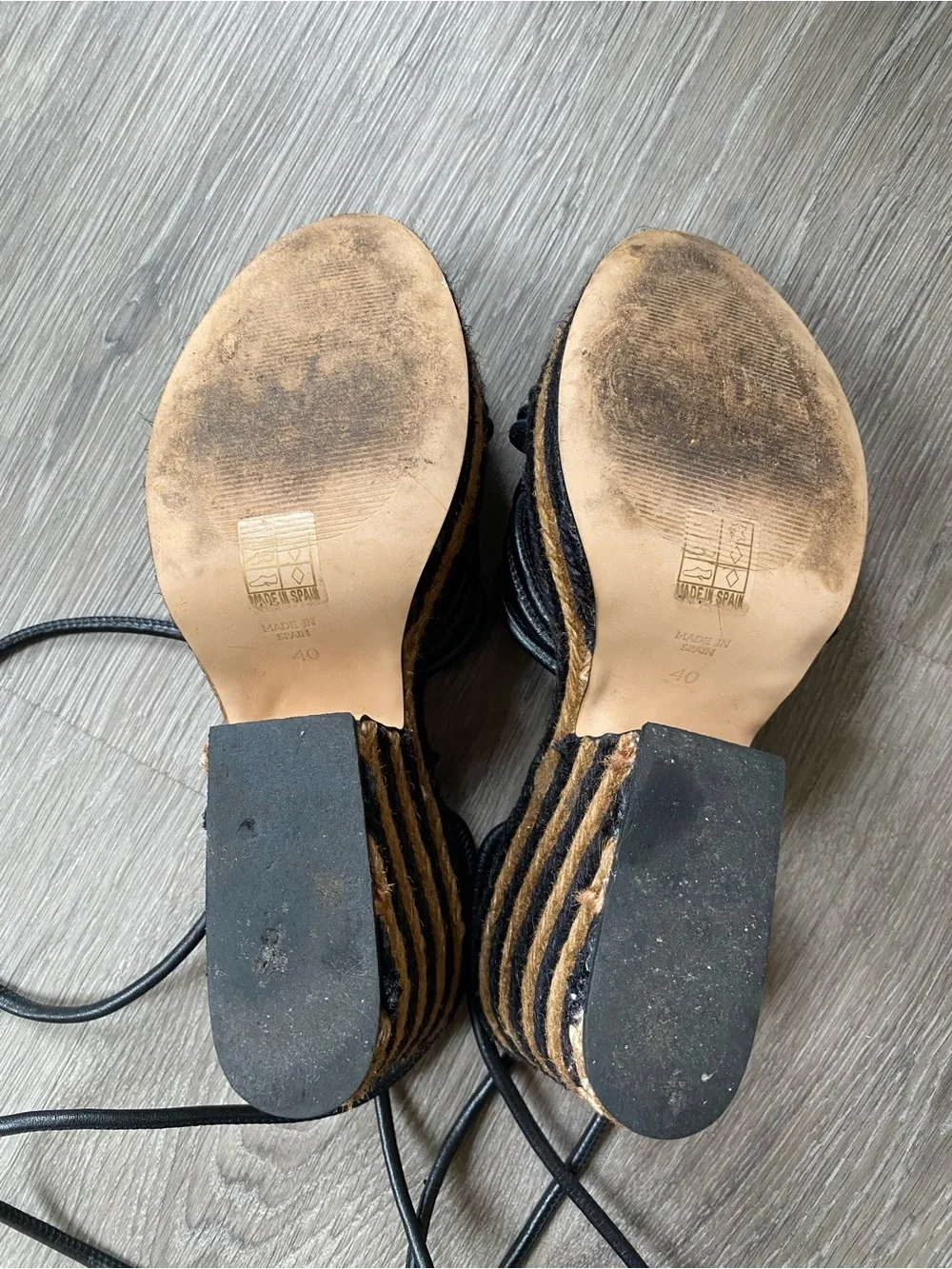 Anthropologie Raffia Platform Heels